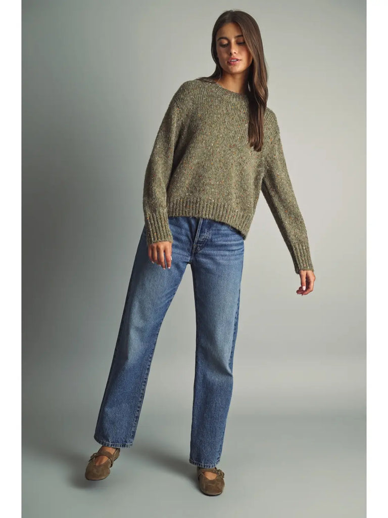 Multicolor Flecked Sweater