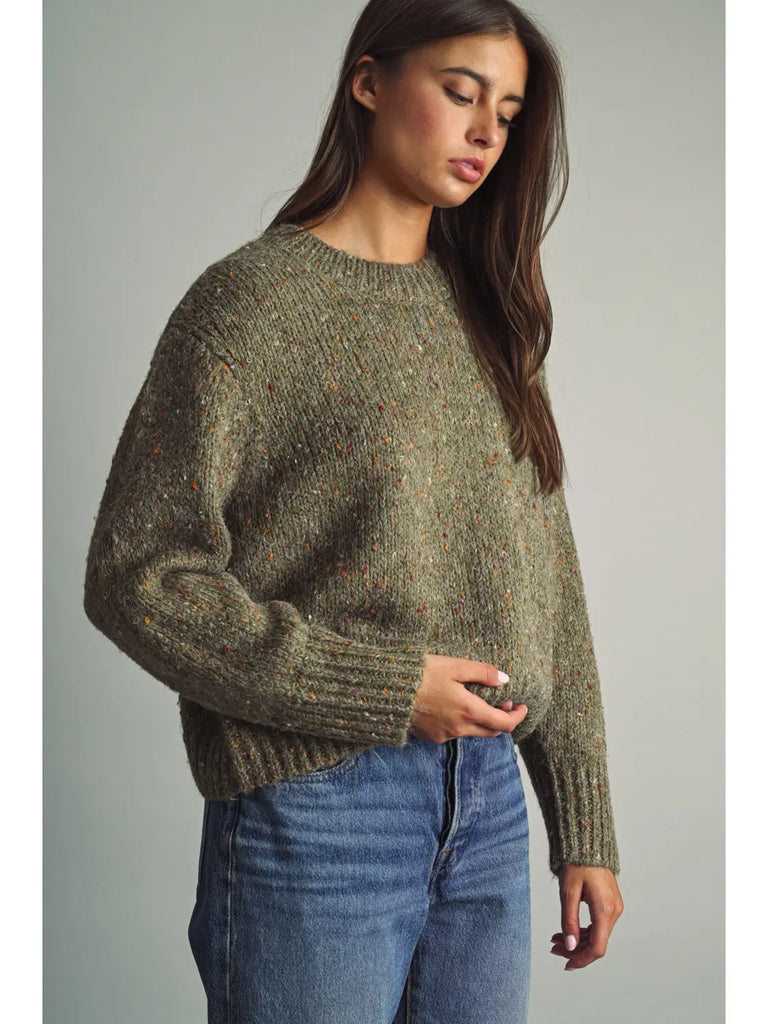 Multicolor Flecked Sweater