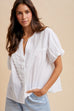 Pintuck Detailed Button Down Shirt