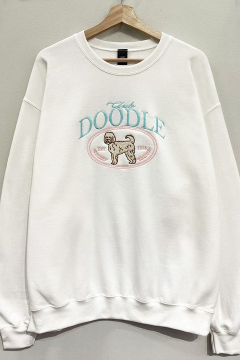Club Doodle Embroidered Sweatshirt