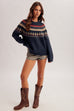 Fair Isle Crew Neck Sweater