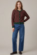 Striped Mock Neck Sweater