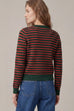 Striped Mock Neck Sweater
