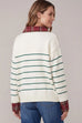 Plaid Collared Striped Sweater