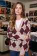 Argyle Sweater Cardigan