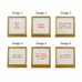 Metal & Glass Frame with Easel & Saying, 6 Styles (Holds 3" Square Photo)