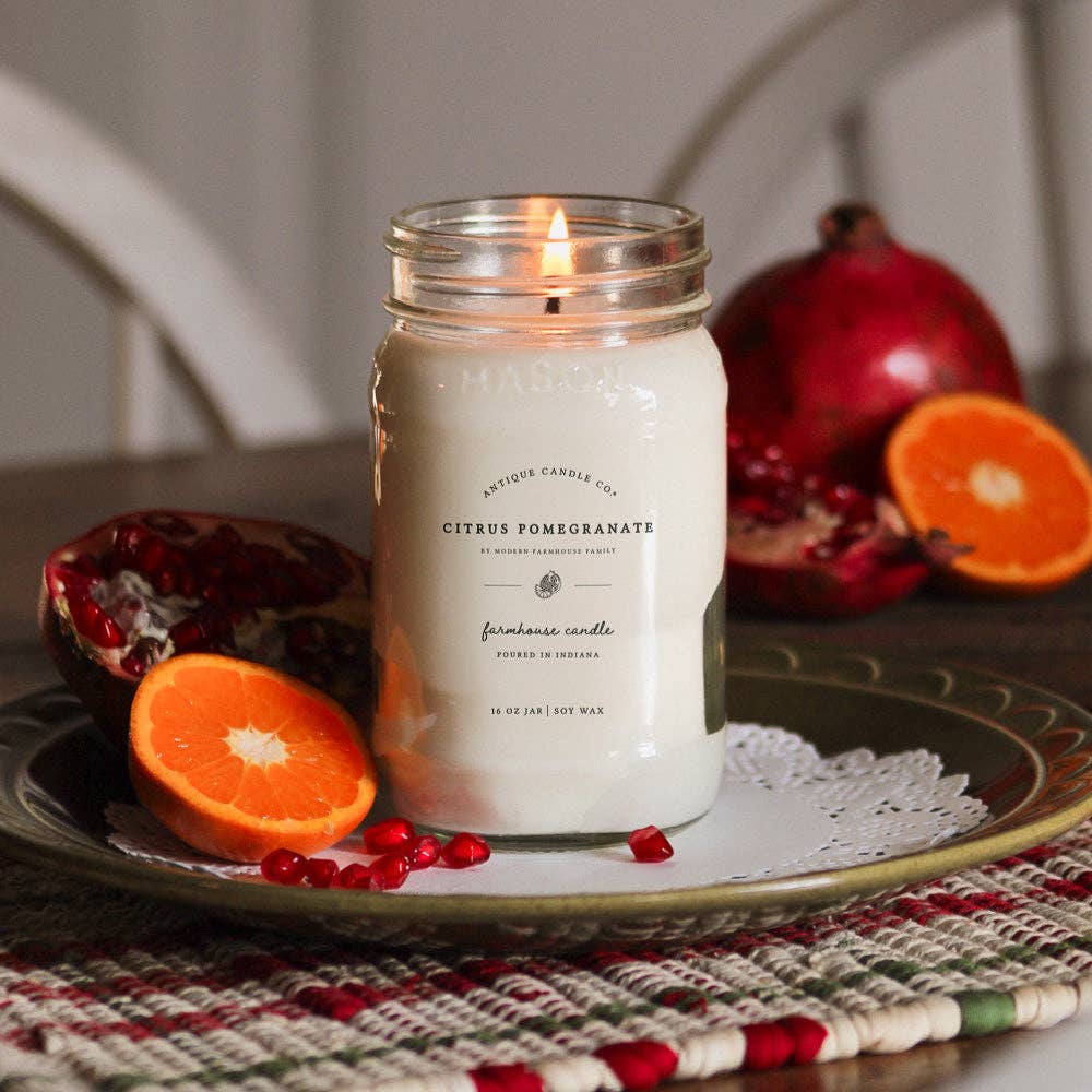 Citrus Pomegranate - Soy Candle