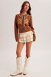 Gingerbread cardigan