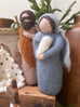 Felted Wool Nativity Family Set of 2