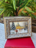 Skating Santa Framed Art