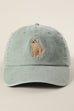 Golden Retriever Embroidered Denim Baseball Cap