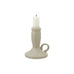 Stoneware Chamberstick, Cream Color