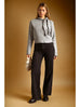 High Neck Tied Neck Sweater Top