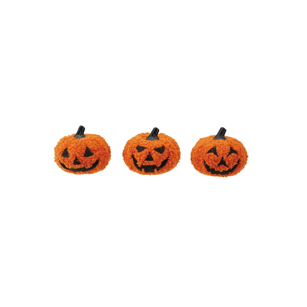 Foam and Fabric Bouclé Jack-O-Lantern