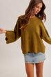 Edge Scalloped Knit Sweater