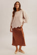 Edge Scalloped Knit Sweater