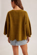 Edge Scalloped Knit Sweater