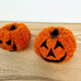 Foam and Fabric Bouclé Jack-O-Lantern