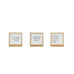 3" Square Metal & Glass Frame w/ Easel