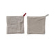 8" Square Woven Cotton Tufted Pot Holder
