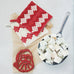 8" Square Woven Cotton Tufted Pot Holder