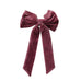 Velvet Clip-on Bow