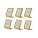 Metal & Glass Frame with Easel & Saying, 6 Styles (Holds 3" Square Photo)