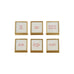 Metal & Glass Frame with Easel & Saying, 6 Styles (Holds 3" Square Photo)